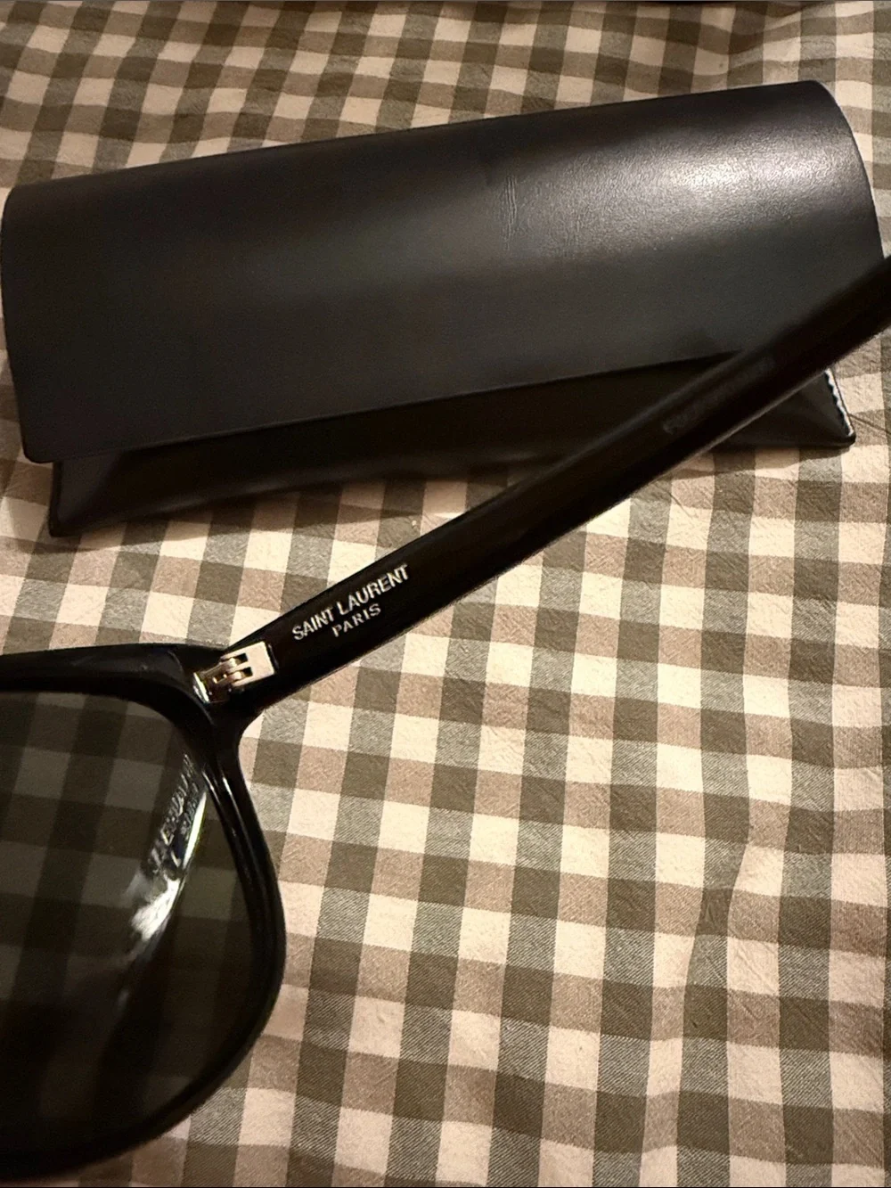 Yves Saint Laurent Black Cat-Eye Sunglasses with Case - Picture 4 of 6